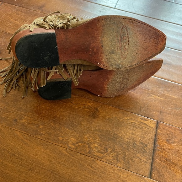 Gorgeous Suede Fringe Cowboy Boots EUC! Size 10 🤠 - Picture 3 of 7